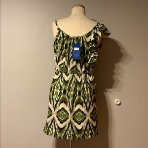 Ikat One shoulder Dress